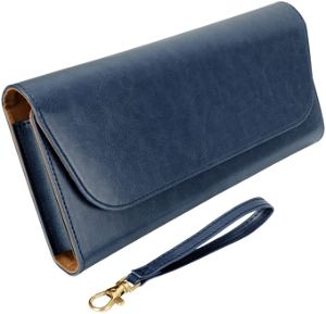 PU Leather Hand Pouch for Nintendo Switch / Switch Lite (Navy)