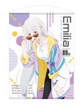 Re:ZERO -Starting Life in Another World- 100cm Wall Scroll: Emilia Street Fashion Ver. (Re-run) thumbnail 1
