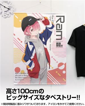 Re:ZERO -Starting Life in Another World- 100cm Wall Scroll: Ram Street Fashion Ver. (Re-run)