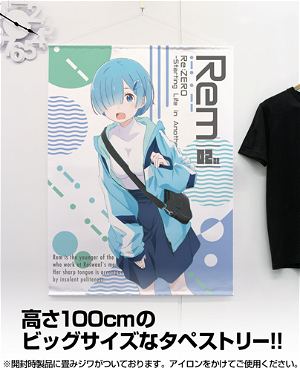 Re:ZERO -Starting Life in Another World- 100cm Wall Scroll: Rem Street Fashion Ver. (Re-run)