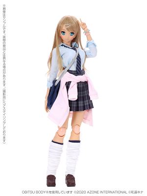 Azone Original Doll 1/3 Scale Fashion Doll: Happiness Clover Kina Kazuharu School Uniform Collection / Yui Suntanned Skin Little Devil Ver.