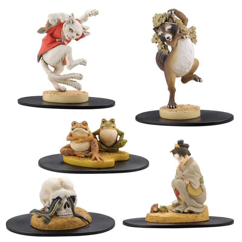miniQ Kyosai Kawanabe Gaki Bonkei (Set of 6 pieces) image 1