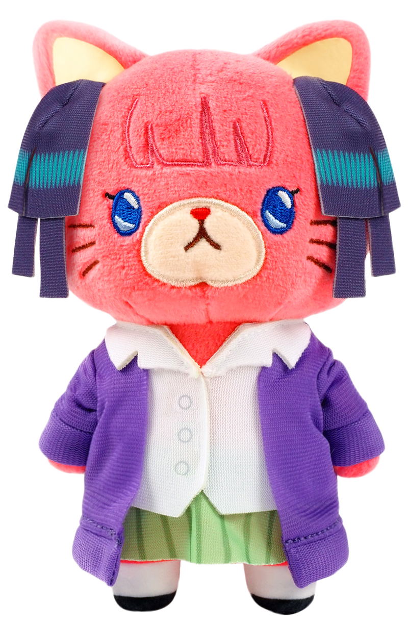 The Quintessential Quintuplets with Cat Plush Key Chain with Eye Mask: Nino Nakano image 1