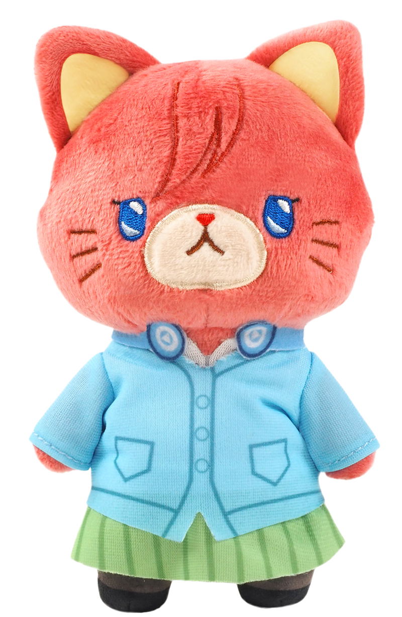 The Quintessential Quintuplets with Cat Plush Key Chain with Eye Mask: Miku Nakano image 1
