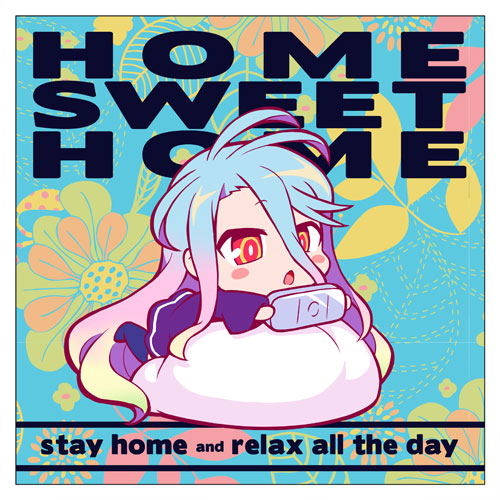 No Game No Life - Shiro Home Sweet Home Cushion Cover image 1