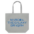 Marco And The Galaxy Dragon Large Tote Bag Gray thumbnail 1