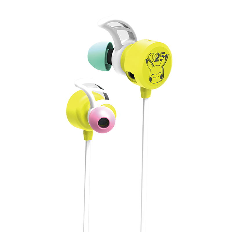 Hori Gaming Headset In-Ear for Nintendo Switch (Pikachu-POP) image 2