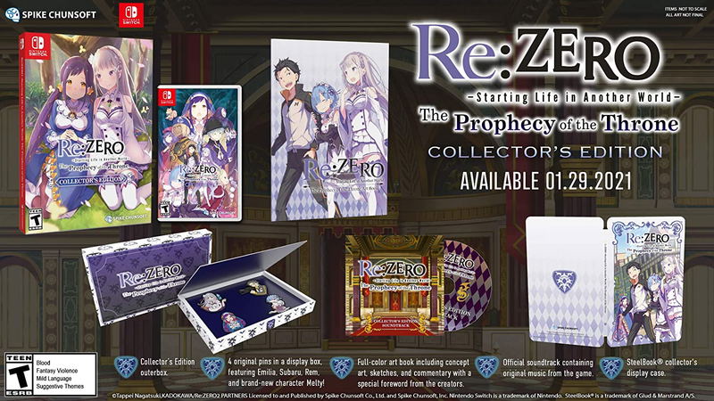 Re:ZERO - Starting Life in Another World: The Prophecy of the Throne [Collector's Edition] image 1