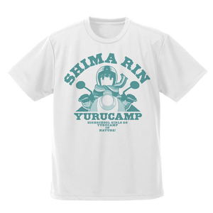 Yuru Camp - Rin Shima Dry T-shirt White (S Size)_