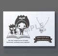 Bungo Stray Dogs x Sanrio Characters 5108 Necklace: Ryunosuke Akutagawa x Bad Badtz-Maru thumbnail 2
