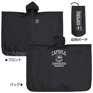 Dragon Ball Z - Capsule Corporation Rain Coat Black