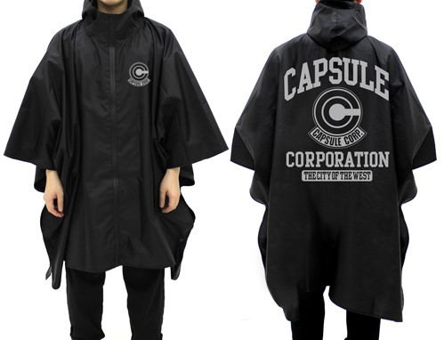 Dragon Ball Z - Capsule Corporation Rain Coat Black image 1