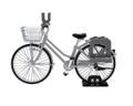 Little Armory LM006 1/12 Scale Model Kit: School Bike (Specified Defense School) Silver thumbnail 3