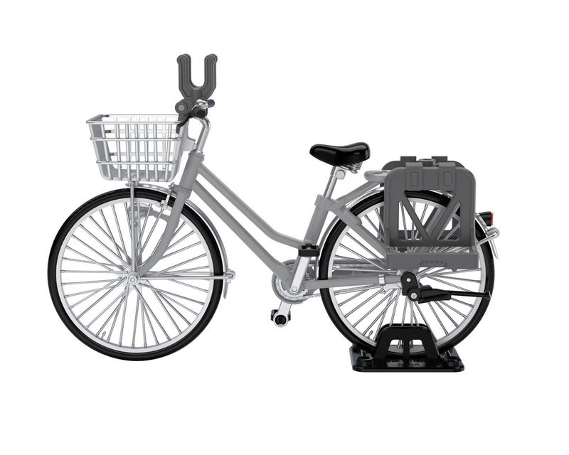 Little Armory LM006 1/12 Scale Model Kit: School Bike (Specified Defense School) Silver image 3