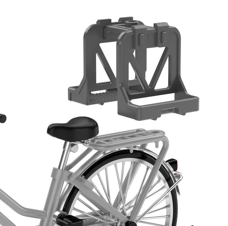 Little Armory LM006 1/12 Scale Model Kit: School Bike (Specified Defense School) Silver image 4