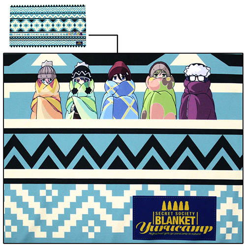 Yuru Camp Cool Blanket: Secret Society Blanket Ver. image 3