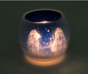 Yuru Camp Silhouette Candle Glass: Starry Sky