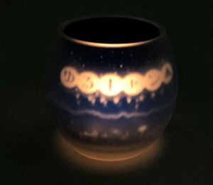 Yuru Camp Silhouette Candle Glass: Starry Sky