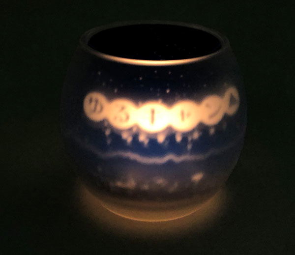 Yuru Camp Silhouette Candle Glass: Starry Sky image 4