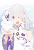 Re:Zero - Starting Life In Another World - Emilia & Pack Pillow Cover thumbnail 2