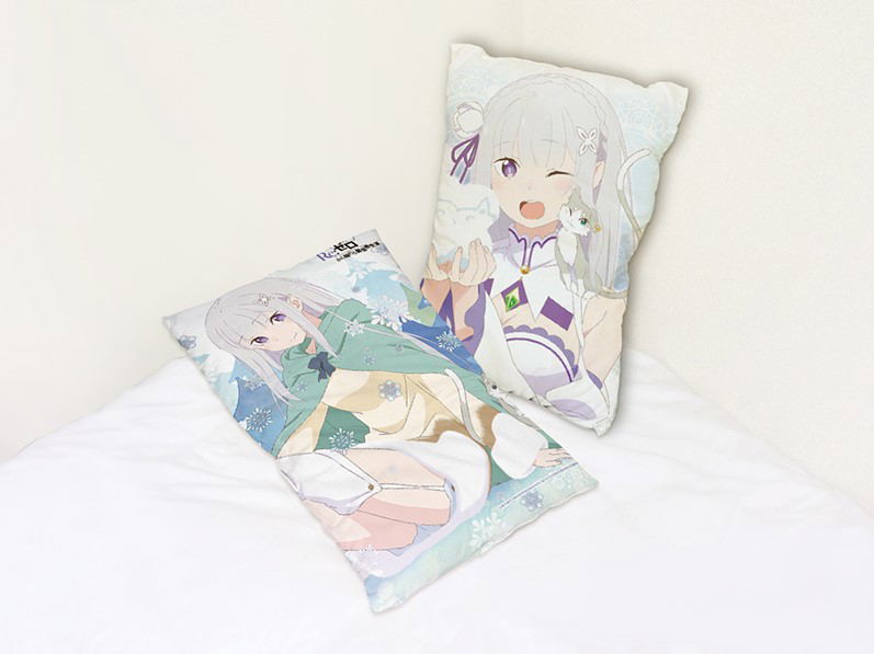 Re:Zero - Starting Life In Another World - Emilia & Pack Pillow Cover image 1