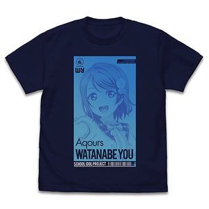 Love Live! Sunshine!! - You Watanabe T-shirt All Stars Ver. Navy (M Size)_