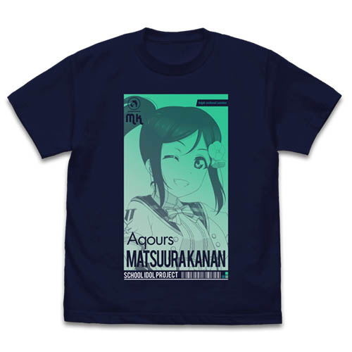 Love Live! Sunshine!! - Kanan Matsuura T-shirt All Stars Ver. Navy 