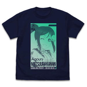 Love Live! Sunshine!! - Kanan Matsuura T-shirt All Stars Ver. Navy (L Size)_