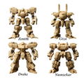 Front Mission Structure Arts 1/72 Scale Plastic Model Kit Series Vol. 1 (Set of 4) (Re-run) thumbnail 1