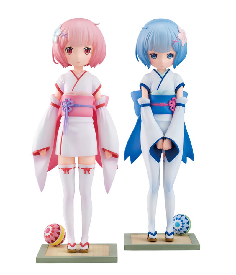 Re:ZERO -Starting Life in Another World- 1/7 Scale Pre-Painted Figure Set: Ram & Rem -Osanai Hi no Omohide- (Re-run) image 1
