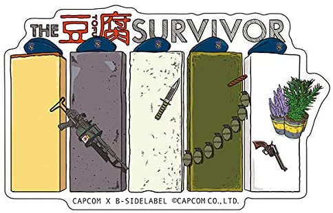 Capcom x B-Side Label Sticker Resident Evil - Tofu Survivor image 1