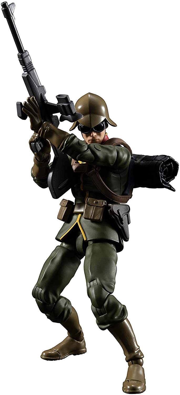 Gundam Military Generation Mobile Suit Gundam 1/18 Scale Pre-Painted Figure: Zeon Army Normal Soldier 01 image 1