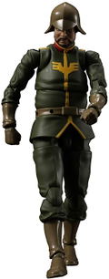 Gundam Military Generation Mobile Suit Gundam 1/18 Scale Pre-Painted Figure: Zeon Army Normal Soldier 02 thumbnail 1