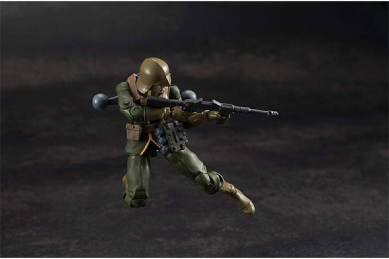 Gundam Military Generation Mobile Suit Gundam 1/18 Scale Pre-Painted Figure: Zeon Army Normal Soldier 02 image 10