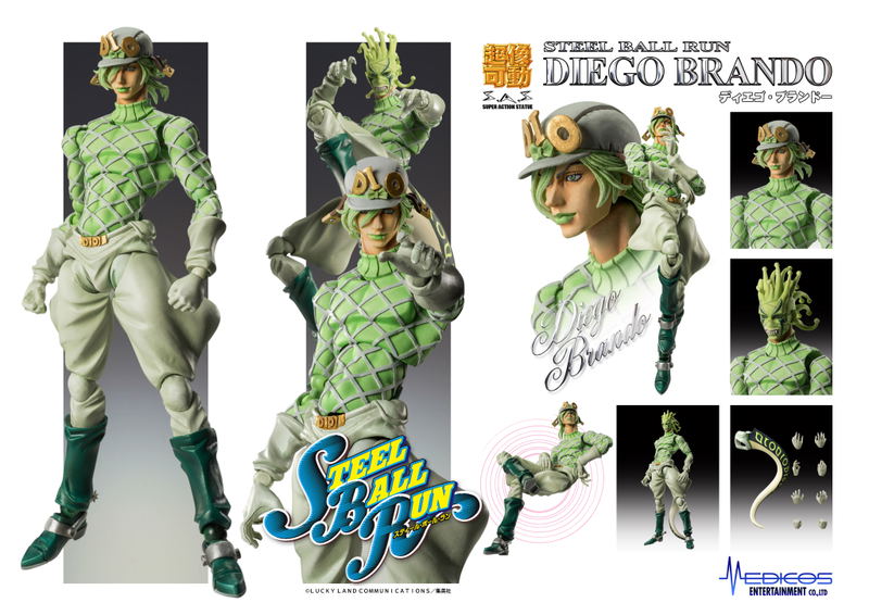 Super Action Statue Big JoJo's Bizarre Adventure Part VII - Steel Ball Run: Diego Brando (Re-run) image 7