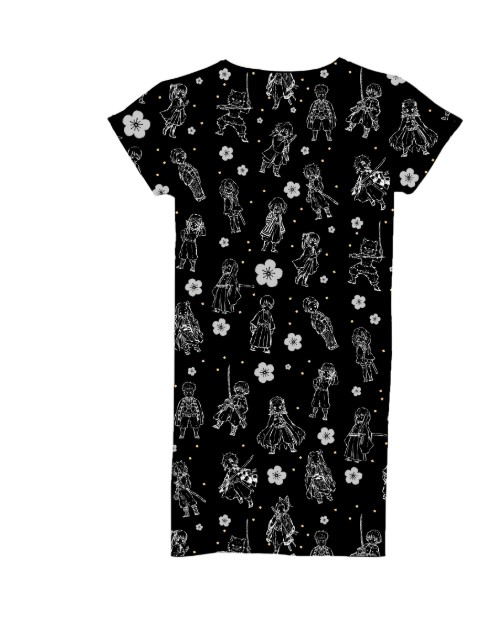 Demon Slayer: Kimetsu No Yaiba 01 Pattern Design Full Graphic Room Wear ...
