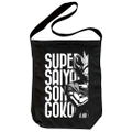 Dragon Ball Z - Super Saiyan Goku Shoulder Tote Bag Black thumbnail 1
