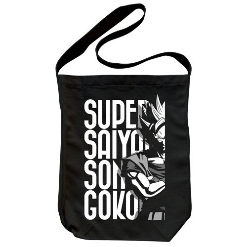Dragon Ball Z - Super Saiyan Goku Shoulder Tote Bag Black image 1