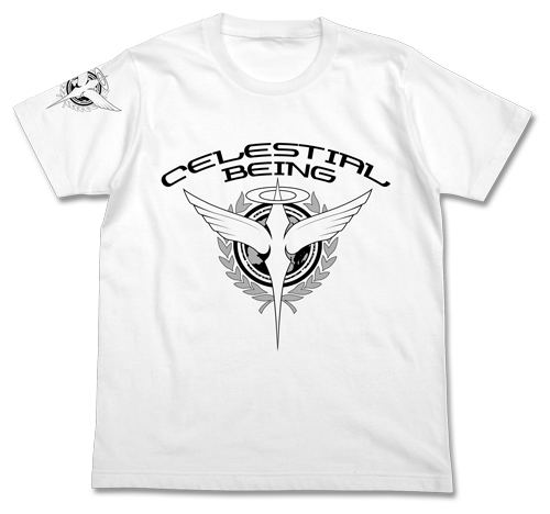 Mobile Suit Gundam 00 - Celestial Being T-shirt White (XL Size) image 1