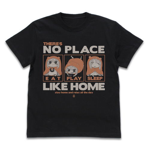 Himouto! Umaru-Chan R - Umaru's No Place Like Home T-shirt Black (L Size) image 1