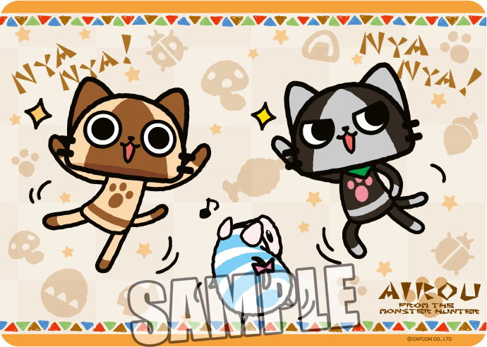 Airou from The Monster Hunter Character Rubber Mat: Felyne & Melynx image 1