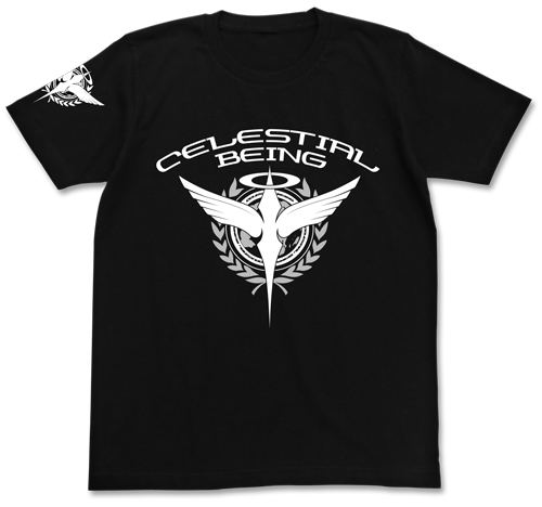 Mobile Suit Gundam 00 - Celestial Being T-shirt Black (S Size) image 1