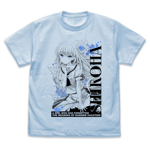Summer Pockets: Reflection Blue - Shiroha Naruse T-shirt Ver. 2.0 Light Blue (S Size)