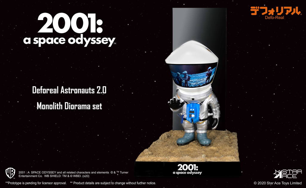 DefoReal 2001 A Space Odyssey: Astronauts 2.0 Monolith Diorama Set