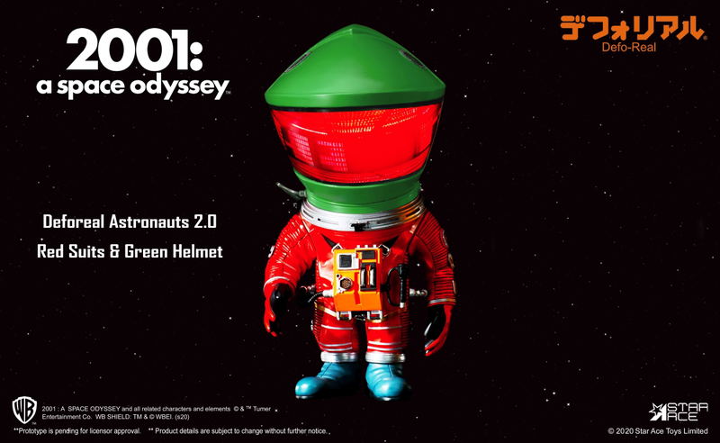 DefoReal 2001 A Space Odyssey: Astronauts 2.0 Red Suits & Green Helmet image 3