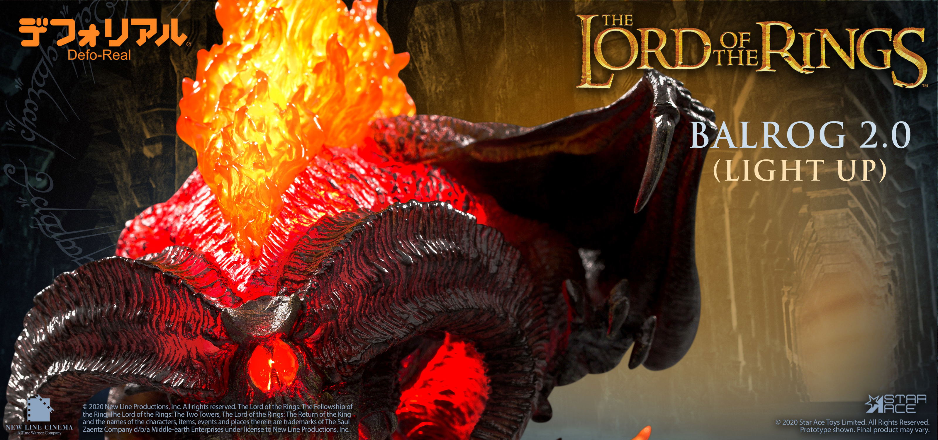 DefoReal The Lord of the Rings: Balrog 2.0 Light Up Ver.