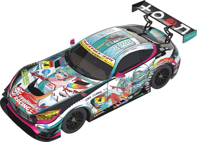 Hatsune Miku GT Project 1/18 Scale Miniature Car: Good Smile Hatsune Miku AMG 2016 Super GT Ver. image 1