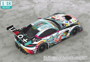 Hatsune Miku GT Project 1/18 Scale Miniature Car: Good Smile Hatsune Miku AMG 2016 Super GT Ver.