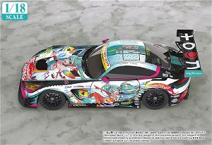 Hatsune Miku GT Project 1/18 Scale Miniature Car: Good Smile Hatsune Miku AMG 2016 Super GT Ver.