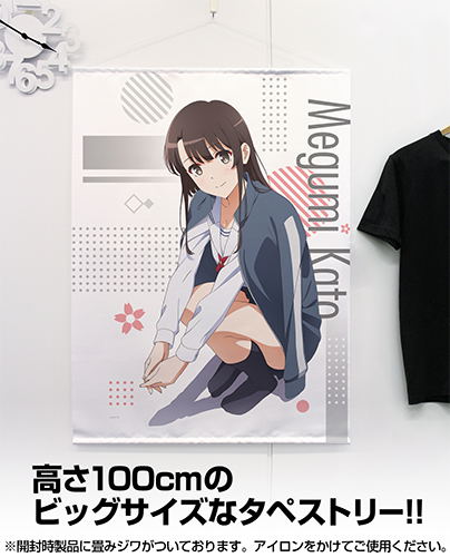 Saekano: How to Raise a Boring Girlfriend Fine New Illustration 100cm Wall Scroll: Megumi Kato image 2